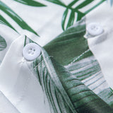 Ensemble Capucine — chemise à imprimé feuilles & short de bain
