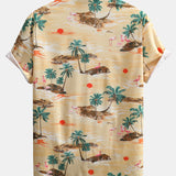 Ensemble Capucine — chemise à imprimé flamants roses & short de bain