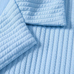 Ensemble — chemise côtelée à col cubain profond coupe ajustée & short côtelé à cordon