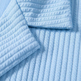 Ensemble — chemise côtelée à col cubain profond coupe ajustée & short côtelé à cordon