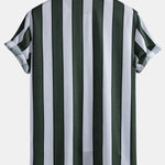 Ensemble Améline — chemise à imprimé rayé & short de bain