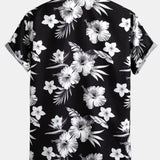 Ensemble Sidonie — chemise à imprimé floral tropical & short de bain