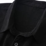 Ensemble — chemise à empiècements à carreaux en velours côtelé & pantalon cargo de jogging chino