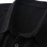 Ensemble — chemise à empiècements à carreaux en velours côtelé & pantalon cargo de jogging chino