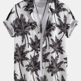 Ensemble Sidonie — chemise à imprimé palmiers & short de bain