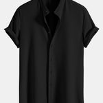 Ensemble — chemise côtelée à col officier coupe ajustée & pantalon à taille élastique
