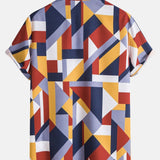 Ensemble Améline — chemise à imprimé géométrique & short de bain