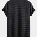 Ensemble — chemise gaufrée à manches courtes & short gaufré à cordon