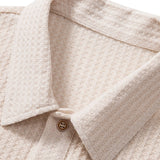 Ensemble — polo gaufré en maille & short gaufré à cordon
