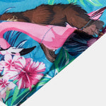 Ensemble — chemise à imprimé plantes tropicales et orang-outan & short de bain