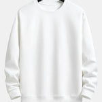 Ensemble — sweat basique à col rond coupe décontractée & pantalon de jogging
