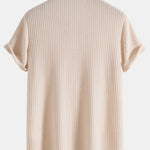 Ensemble — polo gaufré en maille & short gaufré à cordon