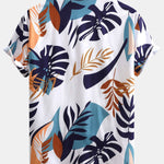 Ensemble — chemise à imprimé feuilles colorées & short de bain