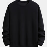 Ensemble — sweat basique à col rond coupe décontractée & pantalon de jogging