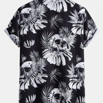 Ensemble — chemise à imprimé têtes de mort tropical & short de bain