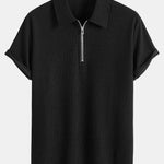 Ensemble — polo côtelé demi-zip coupe ajustée & short