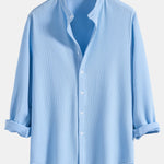 Ensemble Améline — chemise côtelée à col officier et manches longues coupe ajustée & pantalon côtelé