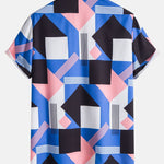 Ensemble Capucine — chemise à imprimé rayé color block & short de bain