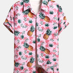 Ensemble — chemise à imprimé ananas et palmiers & short de bain