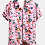 Ensemble — chemise à imprimé ananas et palmiers & short de bain
