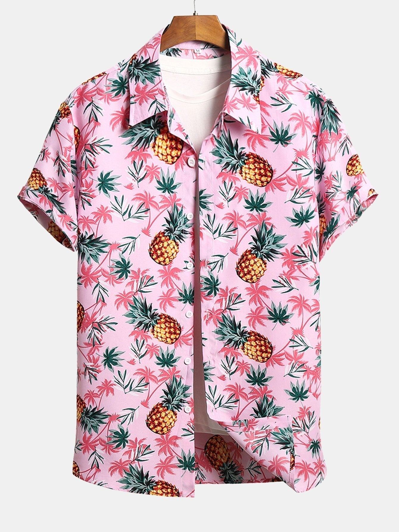 Ensemble — chemise à imprimé ananas et palmiers & short de bain