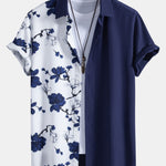 Ensemble Capucine — chemise patchwork à imprimé floral & short de bain