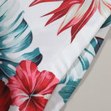 Ensemble Capucine — chemise à imprimé floral tropical & short de bain