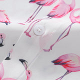 Ensemble Améline — chemise à imprimé flamants roses & short de bain