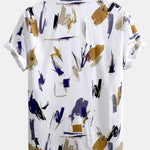 Ensemble — chemise à imprimé coups de pinceau & short de bain