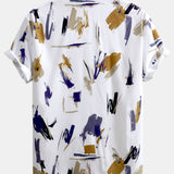 Ensemble — chemise à imprimé coups de pinceau & short de bain