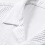 Ensemble — chemise cubaine texturée géométrique à manches courtes & short