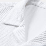 Ensemble — chemise cubaine texturée géométrique à manches courtes & short