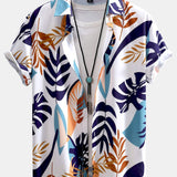 Ensemble — chemise à imprimé feuilles colorées & short de bain