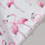 Ensemble Améline — chemise à imprimé flamants roses & short de bain