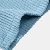 Ensemble — chemise gaufrée & pantalon gaufré en maille à cordon
