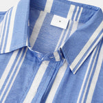 Ensemble Clotilde — chemise à imprimé rayé & short de bain