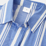 Ensemble Clotilde — chemise à imprimé rayé & short de bain