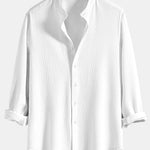 Ensemble Capucine — chemise côtelée à col officier et manches longues coupe ajustée & pantalon côtelé