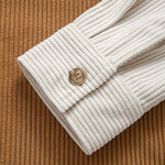 Ensemble Capucine — chemise patchwork en velours côtelé & pantalon en velours côtelé à jambe droite