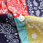 Ensemble — chemise à imprimé paisley color block & short de bain