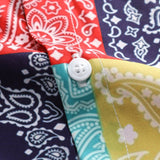 Ensemble — chemise à imprimé paisley color block & short de bain