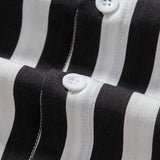 Ensemble — chemise rayée à col officier & short de bain