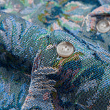 Ensemble — chemise cubaine jacquard à fleurs peintes & short