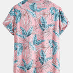 Ensemble — chemise en viscose à imprimé tropical & short de bain court