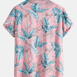 Ensemble — chemise en viscose à imprimé tropical & short de bain court