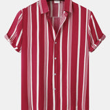 Ensemble Clotilde — chemise à imprimé rayé & short de bain