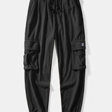Ensemble — chemise en velours côtelé à col cubain & pantalon cargo de jogging en velours côtelé à cordon