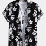 Ensemble Sidonie — chemise à imprimé floral tropical & short de bain