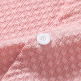 Ensemble — chemise texturée à damier & short à cordon