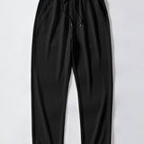 Ensemble — polo en maille jacquard rayée & pantalon côtelé à jambe droite
